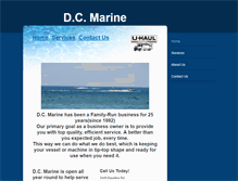 Tablet Screenshot of dcmarineservices.com